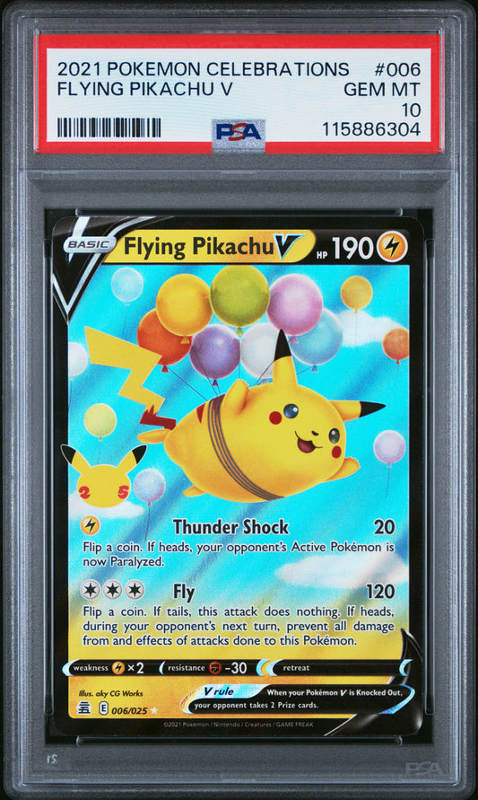PSA 10 - Flying Pikachu V 006/025