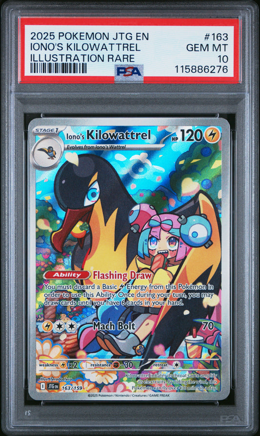 PSA 10 - Iono's Kilowattrel 163/159