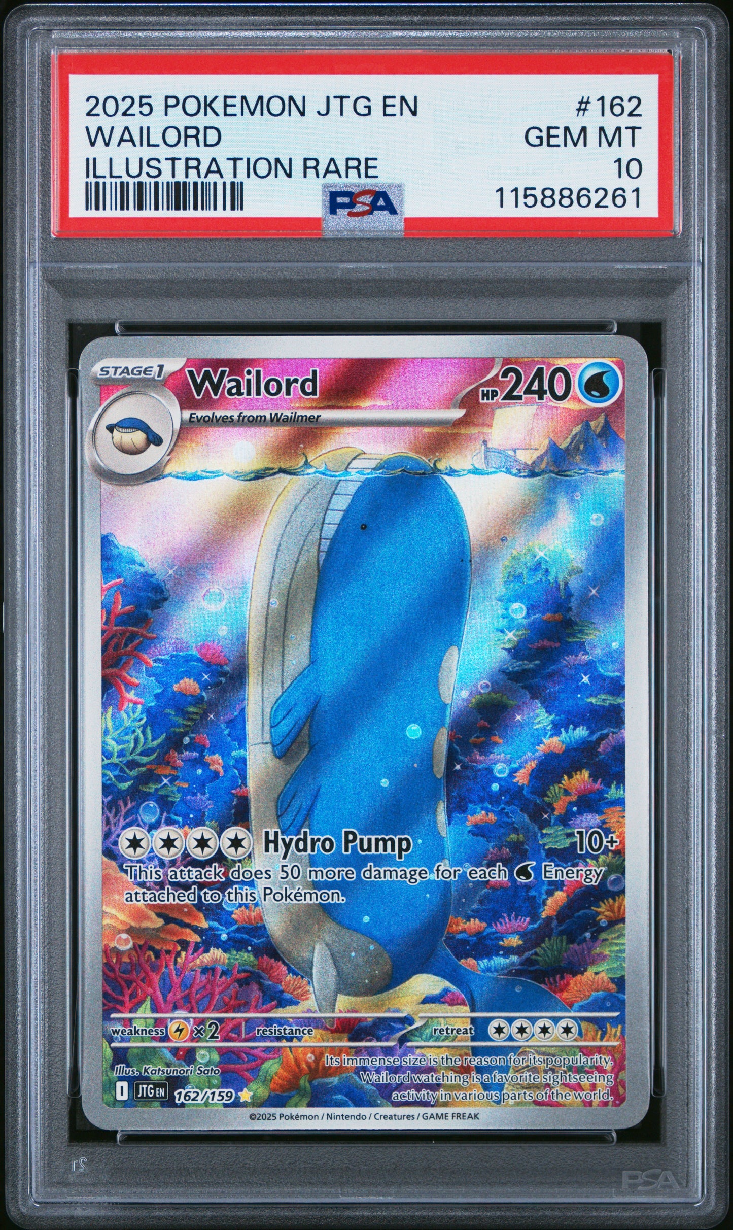 PSA 10 - Wailord 162/159