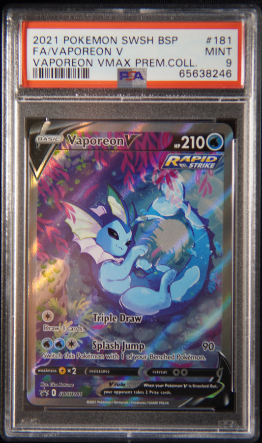 PSA 9 -  Vaporeon V SWSH181 Promo